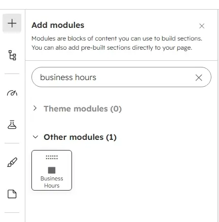 Searching for the module in Add modules