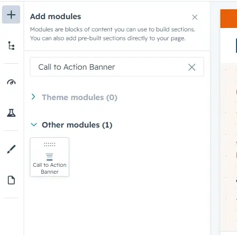 Searching for the module in Add modules