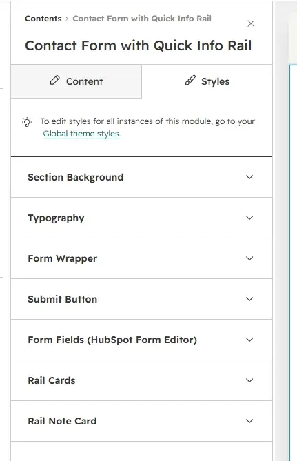 Style tab groups