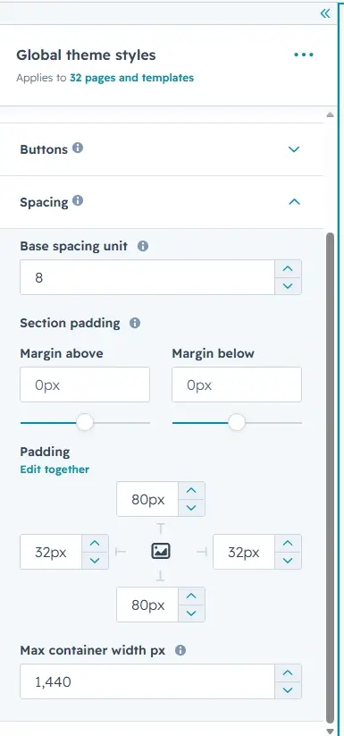 Placeholder: Assigning system page templates